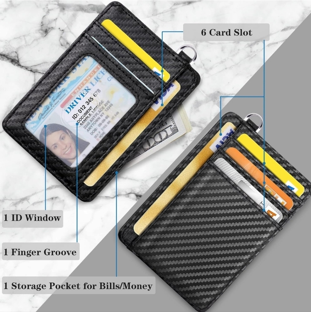 Carbon Fiber Wallet with ID Window